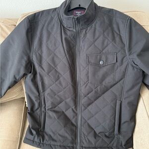 UNTUCKit Men's Dark Gray Quilted Jacket